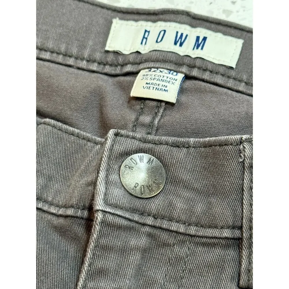 ROWM DARK GRAY DENIM MENS 32 X 30 - Picture 3 of 7